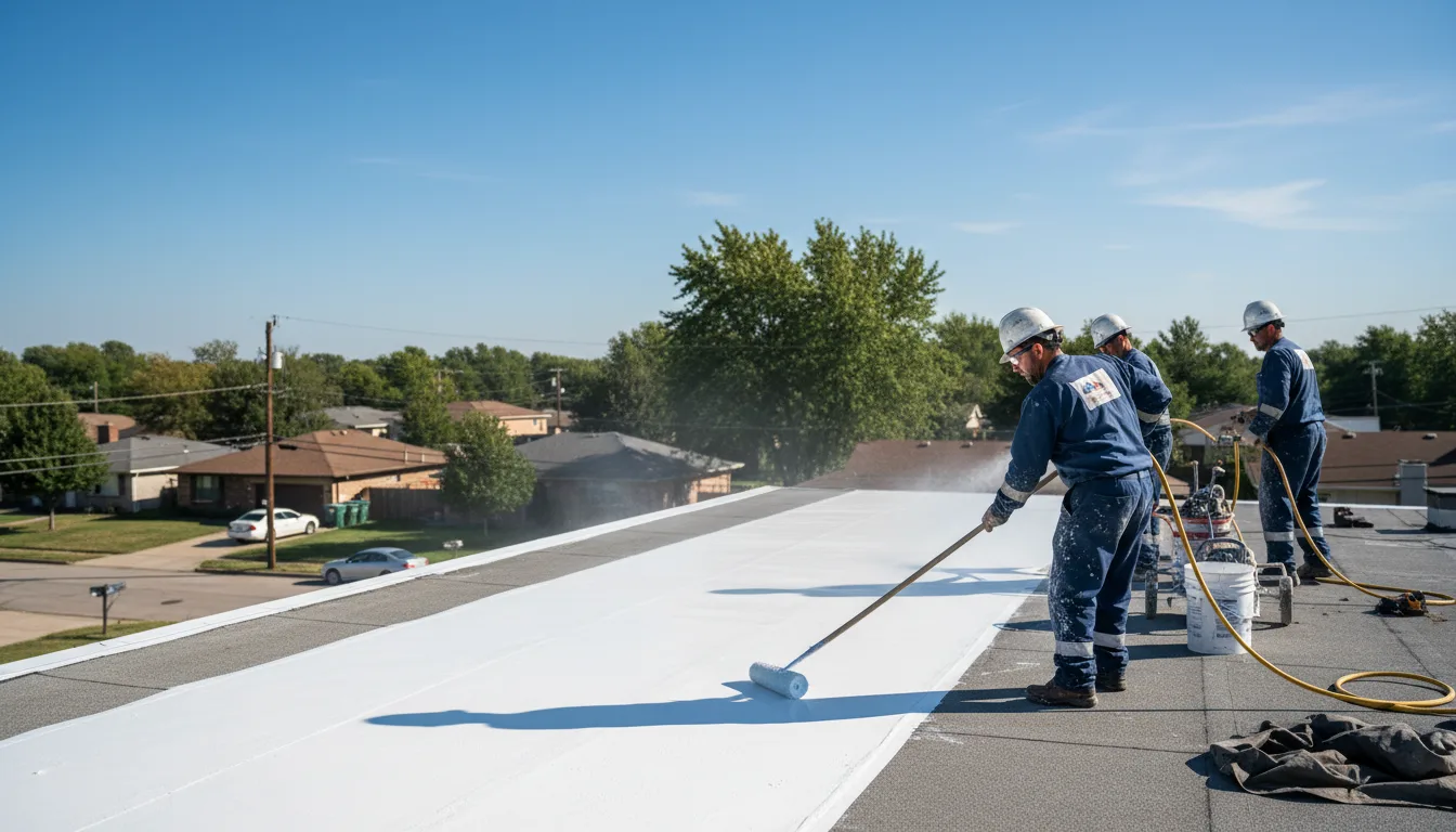 Commercial roof coating in North Versailles, PA near me